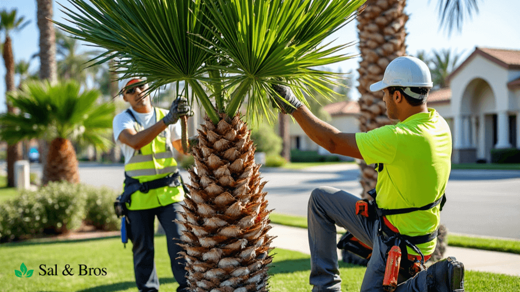 palm tree trimming